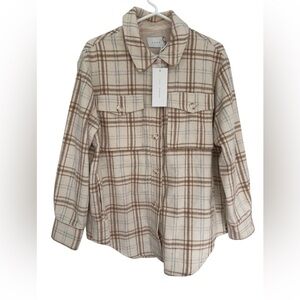 Lush Brand Shirt Jacket, NWT